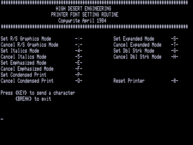 Screen shot